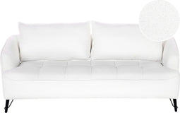 HOBRO - Driezitsbank - Wit - Bouclé