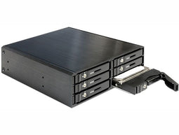 Delock 5.25″ - Mobile Rack - 6x 2.5″ SATA HDD/SSD - incl. 4 sloten met 2 sleutels