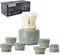 1166 Warm70 Draadloze flessenwarmer 70 graden Celsius, USB-oplaadbaar, universeel compatibel met 6 a