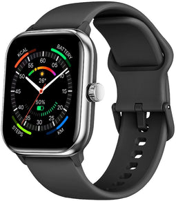 Beafon WATCH 201 - Smartwatch - Hartfrequentiemonitor en Stappenteller - Zwart Zilverkleurig