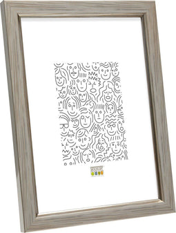 Deknudt Frames fotolijst S46AD1 - zilverkleur met biesje - foto 10x15