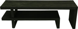 HSM Collection - TV Dressoir - 140x40x46cm - Zwart - Mangohout/ Metaal