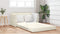 vidaXL - Vloerl - sofa - bed - 2-in-1 - Crème - 124x204x61 - cm - Velours