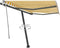 vidaXL - Luifel - vrijstaand - handmatig - uittrekbaar - 450x350 - cm - oranje - bruin