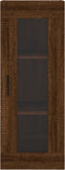 vidaXL - Hangkast - 34,5x34x90 - cm - bruin - eikenkleur
