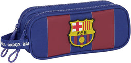 Pennenetui met 2 vakken F.C. Barcelona Rood Marineblauw 21 x 8 x 6 cm