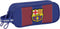 Pennenetui met 2 vakken F.C. Barcelona Rood Marineblauw 21 x 8 x 6 cm