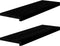 vidaXL - Traptreden - 2 - st - 80x30x2 - cm - massief - eikenhout - donkerbruin