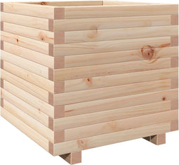 vidaXL - Plantenbak - 50x50x49,5 - cm - massief - grenenhout