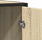 vidaXL - Dressoir - 92x35x76 - cm - bewerkt - hout - sonoma - eikenkleurig