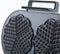 Trebs Wafelijzer 13120 - Dubbel hartvormig - 1200 W - Wit