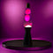 i-Total Lavalamp - Lava Lamp - Sfeerlamp - 40x11 cm - Glas/Aluminium - 30W - Paars met roze Lava - Zwart - XL2342