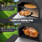 Coast Houtgestookte Pizzaoven - Buitenoven - Dubbele kookzone - Zwart - 98 x 31 x 98 cm