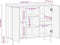 vidaXL - Dressoir - 90x33x75 - cm - massief - mangohout - bruin