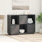 vidaXL - Dressoir - 110,5x35x80 - cm - massief - grenenhout - grijs
