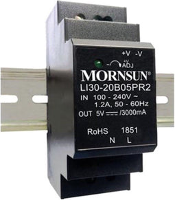 Mornsun Industriële voeding op DIN-rail - enkele uitgang - 30 W - 12 V - 2 A