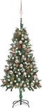 vidaXL - Kunstkerstboom - met - verlichting - kerstballen - dennenappels - 180 - c5