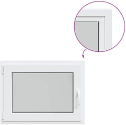 vidaXL - Kelderraam - "RISOR" - 80x50 - cm - draai-kiep - DIN - links - wit