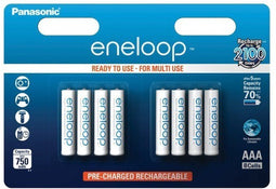 Sanyo BK-4MCCE/8BE - Oplaadbare batterij - NiMH 750mAh - AAA (8 stuks)