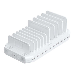 UNITEK LAADSTATION - 10X USB 2.4A 60W - WIT