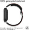 imoshion Siliconen sport bandje - Geschikt voor Fitbit Versa 4, Versa 3, Sense 2, Sense - Zwart - One Size