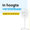 BRASQ F300 - Statiefventilator - 40 cm - 3 snelheden - Wit