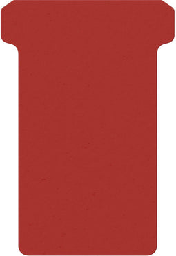 T-kaart djois formaat 2 48mm rood 100st | 5 stuks