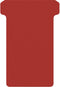 T-kaart djois formaat 2 48mm rood 100st | 5 stuks