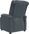 vidaXL Fauteuil verstelbaar fluweel donkergrijs