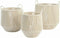 Basket spelset DKD Home Decor Beige Metaal 38 x 38 x 45 cm 3 Onderdelen