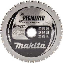 Makita B-69325 - Efficut cirkelzaagblad 150 mm - 33 tanden HM-TCT/Cermet