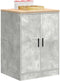 vidaXL - Garagekast - 60x51x85 - cm - massief - grenenhout - betongrijs