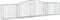 vidaXL - Schanskorven - 2 - st - gewelfd - 400x50x80/100 - cm - gegalvaniseerd - ijzer