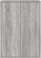 vidaXL - Dressoir - 60x31x84 - cm - bewerkt - hout - grijs - sonoma