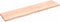 vidaXL - Wastafelblad - 220x50x(2-6) - cm - onbehandeld - massief - hout