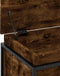 vidaXL - Opbergbox - met - deksel - 60x40x51,5 - cm - bewerkt - hout - gerookt - eiken