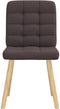 vidaXL - Eetkamerstoelen - 2 - st - stof - donkerbruin