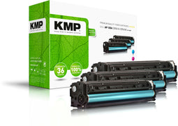 KMP H-T113CMY - Toner - Printcapaciteit 1.400p - Cyaan Geel Magenta