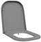 vidaXL - Toiletdeksel - met - Snelle - Montage - en - Soft - Close - in - Duroplast - Grijs