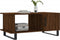 vidaXL - Salontafel - 90x50x40 - cm - bewerkt - hout - bruin - eikenkleur