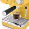 Swan Retro Espressomachine – Gebruikt Gemalen Koffie en Koffiepads – Geel