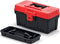 Prosperplast K371955 - Gereedschapskoffer - 36x18,6x19,3cm - Ergonomische Handgreep - Zwart-Rood