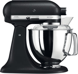 KitchenAid Artisan 5KSM175PSEBK - Keukenrobot - 4,8L RVS kom 300W - Vulkaanzwart