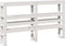 vidaXL - Hoofdbord - met - schappen - 135 - cm - massief - grenenhout - wit