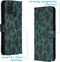 iMoshion Hoesje Geschikt voor Samsung Galaxy A21s Hoesje Met Pasjeshouder - iMoshion Design Softcase Bookcase - Zwart / Meerkleurig / Groen / Green Leopard