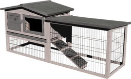 Flamingo konijnenhok Rainbow Cottage - 155 x 53 x 70 cm Taupe