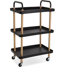 Groentetrolley Versa Zwart Metaal Polypropyleen (36 x 85 x 53,5 cm)