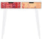 Console DKD Home Decor Natuurlijk MDF Rubberwood Wit Kastanjebruin (80 x 30 x 74 cm)