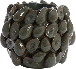Light&living Vaas deco 36x35,5x31,5 cm AVOCADO keramiek bruin+groen