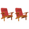 Stoelkussens 2 st Adirondack oxford stof rood